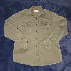 Ralph Lauren Denim Supply Jacket Womens Shacket Shirt Button Up Green Size Large